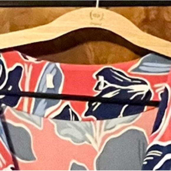 Tommy Bahama Flora Coral Pink and Blue Dress - Picture 4 of 4